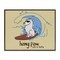 Stupell Industries Hang Paw Surfing Dog Framed Giclee Wall Art Design by LIR